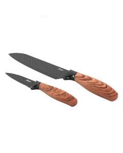 Oster Gunderson 2 Piece Black Stainless Steel Cutlery Set