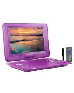 Trexonic 13.3 Inch Portable TV+DVD Player with Color TFT LED Screen and USB/HD/AV Inputs