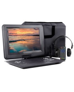 Trexonic 13.3 Inch Portable TV+DVD Player with Color TFT LED Screen and USB/HD/AV Inputs
